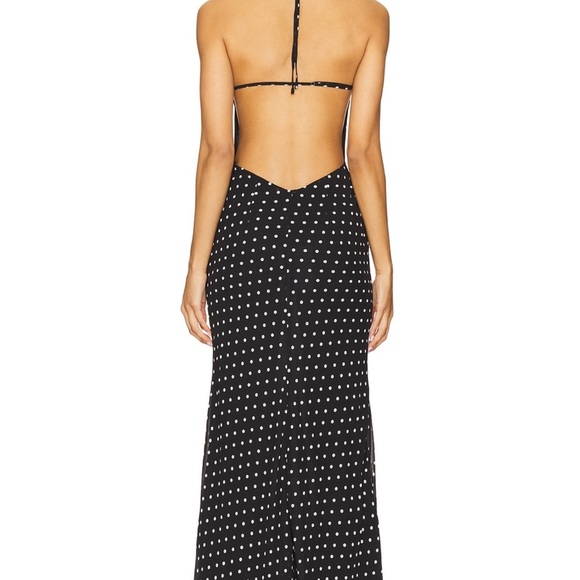 Viella Maxi Dress in Black Polka - Picture 3 of 5